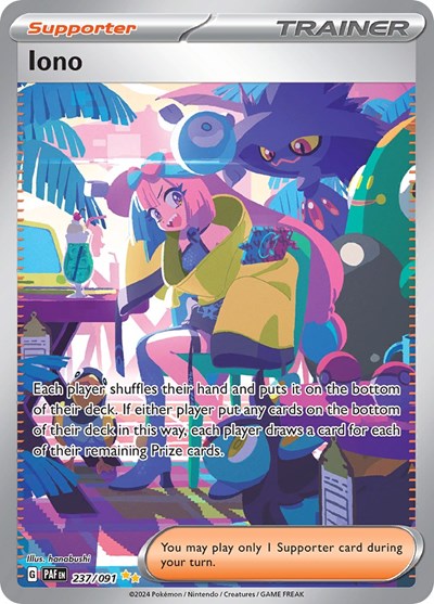 Iono - (237/091) - SV: Paldean Fates - (Special Illustration Rare)