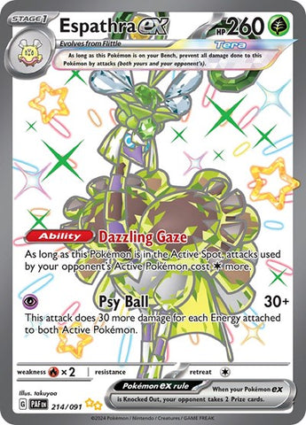 Espathra ex - (214/091) - SV: Paldean Fates - (Shiny Ultra Rare)