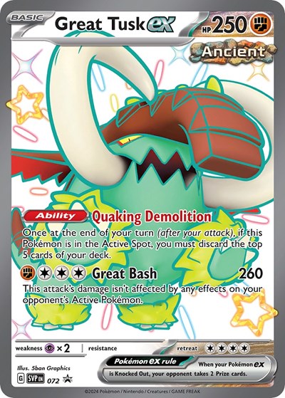 Great Tusk ex - (072) - SV: Scarlet & Violet Promo Cards - (Promo)