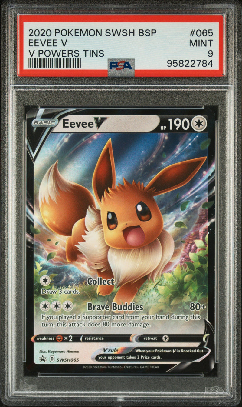 PSA 10 - V Powers Tins Promo - Eevee V