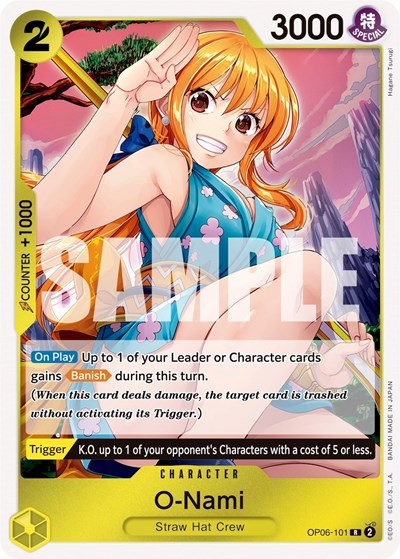 O-Nami - (OP06-101) - Wings of the Captain - (Rare)