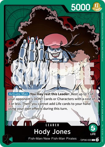 Hody Jones - (OP06-020) - Wings of the Captain - (Leader)