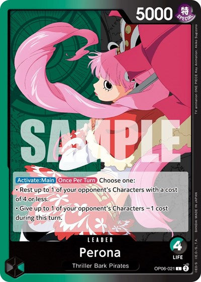 Perona - (OP06-021) - Wings of the Captain - (Leader)
