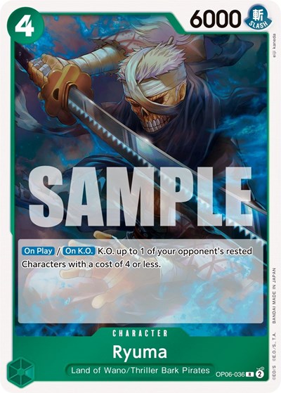 Ryuma - (OP06-036) - Wings of the Captain - (Rare)