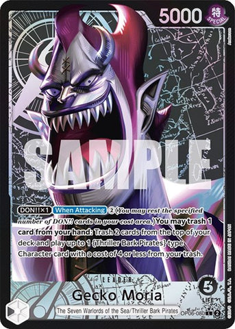 Gecko Moria - (OP06-080) - Wings of the Captain - (Leader)