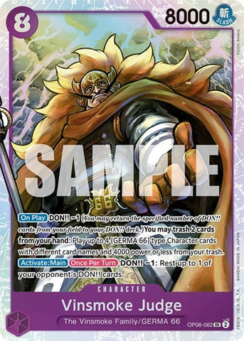 Vinsmoke - (OP06-062) - Wings of the Captain - (Super Rare)