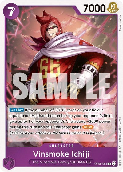 Vinsmoke Ichiji - (OP06-061) - Wings of the Captain - (Rare)