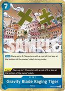 Gravity Blade Raging Tiger - (OP06-058) - Wings of the Captain - (Rare)