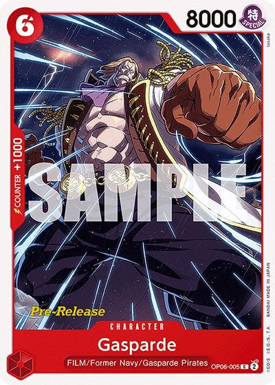 Gasparde - (OP06-005) - Wings of the Captain Pre-Release Cards - (Common)