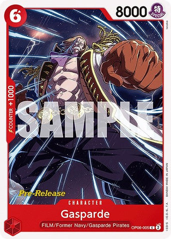 Gasparde - (OP06-005) - Wings of the Captain Pre-Release Cards - (Common)