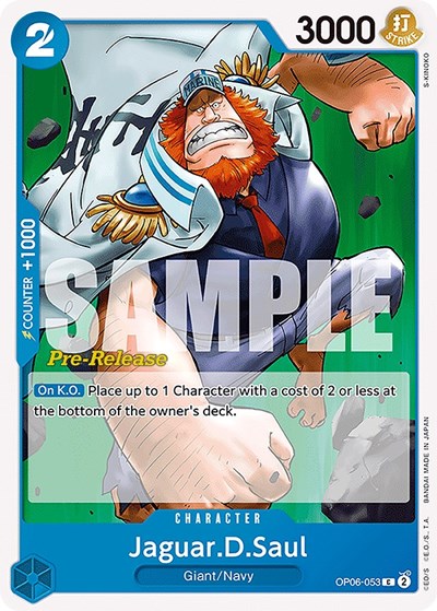Jaguar.D.Saul - (OP06-053) - Wings of the Captain Pre-Release Cards - (Common)