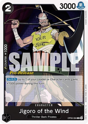 Jigoro of the Wind - (OP06-084) - Wings of the Captain Pre-Release Cards - (Common)