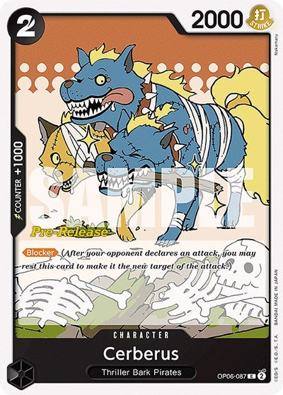 Cerberus - (OP06-087) - Wings of the Captain Pre-Release Cards - (Common)