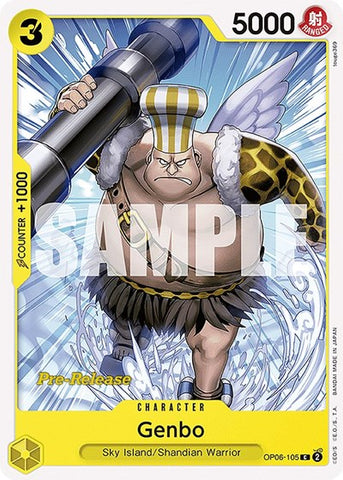 Genbo - (OP06-105) - Wings of the Captain Pre-Release Cards - (Common)