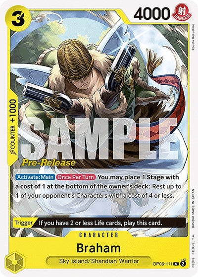 Braham - (OP06-111) - Wings of the Captain Pre-Release Cards - (Common)
