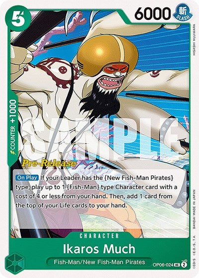 Ikaros Much - (OP06-024) - Wings of the Captain Pre-Release Cards - (Uncommon)