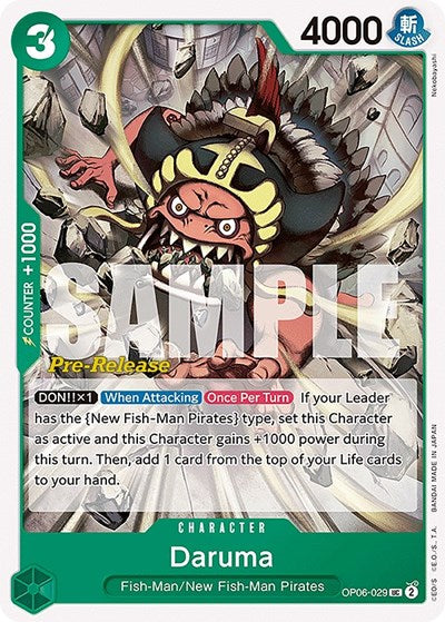 Daruma - (OP06-029) - Wings of the Captain Pre-Release Cards - (Uncommon)