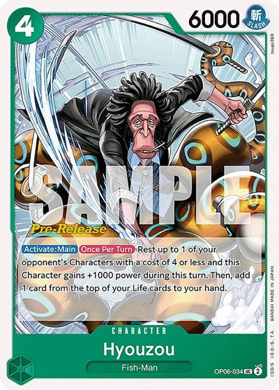 Hyouzou - (OP06-034) - Wings of the Captain Pre-Release Cards - (Uncommon)