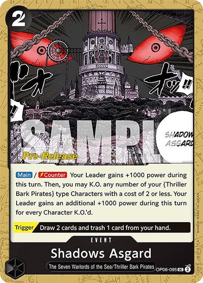 Shadows Asgard - (OP06-095) - Wings of the Captain Pre-Release Cards - (Uncommon)