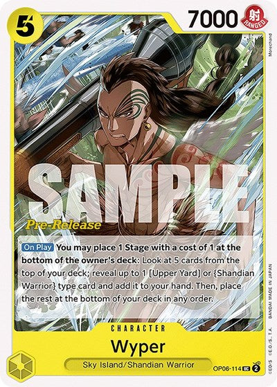 Wyper - (OP06-114) - Wings of the Captain Pre-Release Cards - (Uncommon)