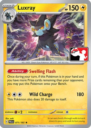 Luxray (071/193) [Prize Pack Series Four]