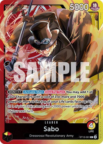 Sabo - (ST13-001) - Ultra Deck: The Three Brothers - (Leader)