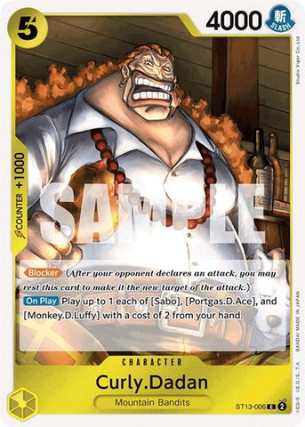 Curly.Dadan - (ST13-006) - Ultra Deck: The Three Brothers - (Common)