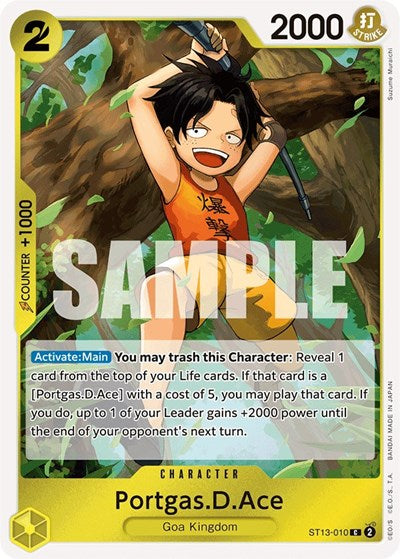 Portgas.D.Ace - (ST13-010) - Ultra Deck: The Three Brothers - (Common)