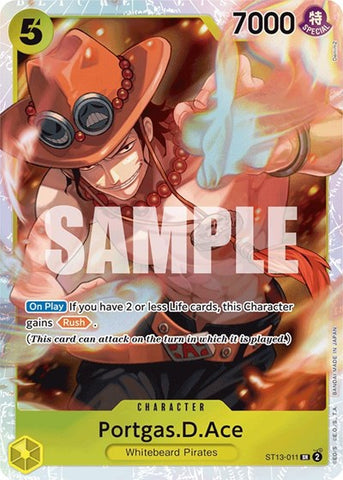 Portgas.D.Ace - (ST13-011) - Ultra Deck: The Three Brothers - (Super Rare)
