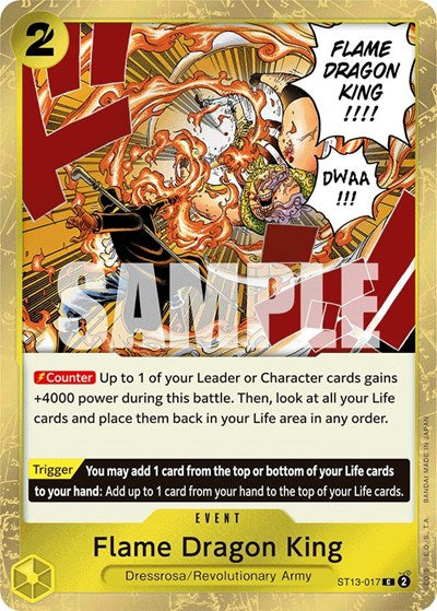 Flame Dragon King - (ST13-017) - Ultra Deck: The Three Brothers - (Common)
