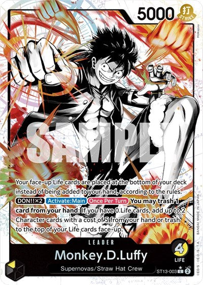 Monkey.D.Luffy (Parallel) - (ST13-003) - Ultra Deck: The Three Brothers - (Leader)