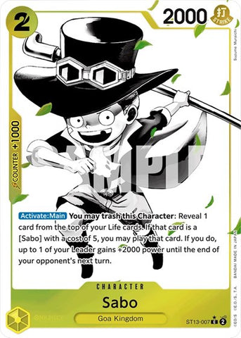 Sabo (Parallel) - (ST13-007) - Ultra Deck: The Three Brothers - (Common)
