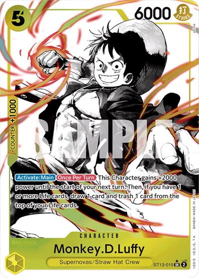 Monkey.D.Luffy (Parallel) - (ST13-015) - Ultra Deck: The Three Brothers - (Super Rare)