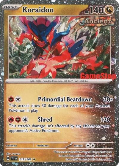 Koraidon (Gamestop Promo) - (119/162) - Miscellaneous Cards & Products - (Promo)
