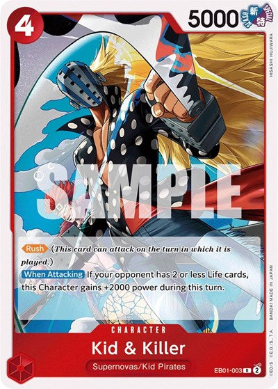 Kid & Killer - (EB01-003) - Extra Booster: Memorial Collection - (Rare)