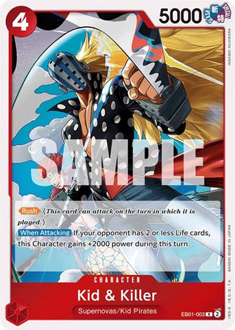 Kid & Killer - (EB01-003) - Extra Booster: Memorial Collection - (Rare)