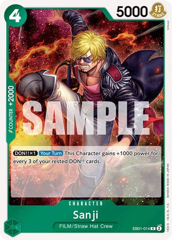 Sanji - (EB01-014) - Extra Booster: Memorial Collection - (Rare)