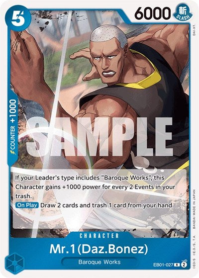 Mr. 1 (Daz.Bonez) - (EB01-027) - Extra Booster: Memorial Collection - (Rare)
