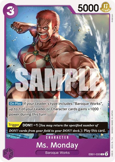 Ms. Monday - (EB01-035) - Extra Booster: Memorial Collection - (Common)