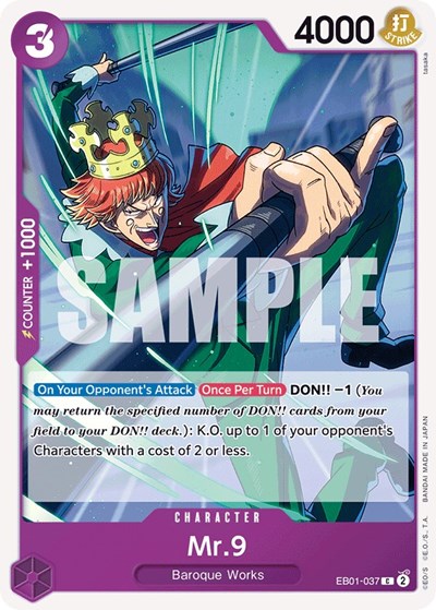 Mr. 9 - (EB01-037) - Extra Booster: Memorial Collection - (Common)