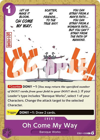Oh Come My Way - (EB01-038) - Extra Booster: Memorial Collection - (Common)