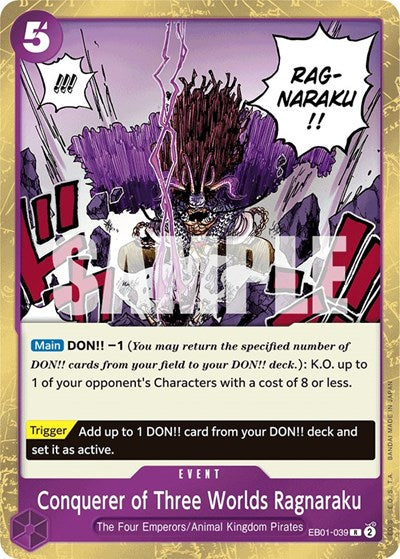 Conquerer of Three Worlds Ragnaraku - (EB01-039) - Extra Booster: Memorial Collection - (Rare)