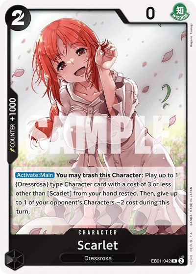 Scarlet - (EB01-042) - Extra Booster: Memorial Collection - (Rare)