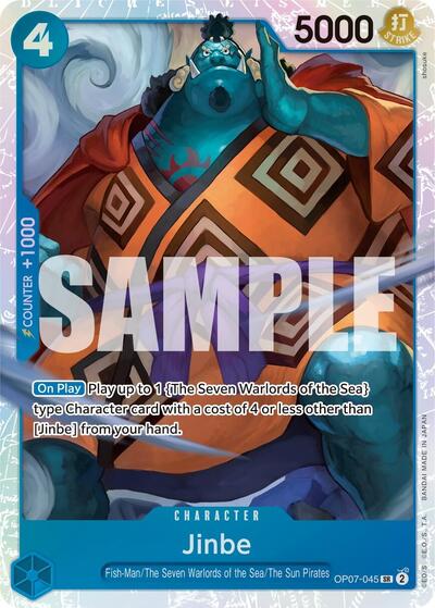 Jinbe - (OP07-045) - 500 Years in the Future - (Super Rare)