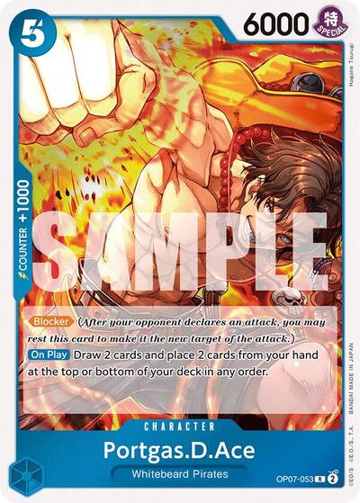 Portgas.D.Ace - (OP07-053) - 500 Years in the Future - (Rare)
