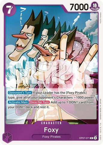 Foxy - (OP07-071) - 500 Years in the Future - (Rare)