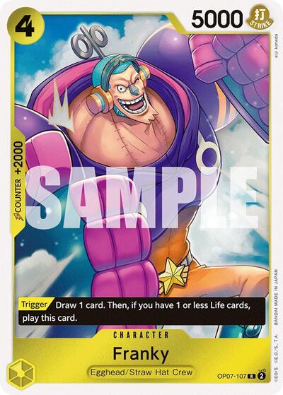 Franky - (OP07-107) - 500 Years in the Future - (Rare)