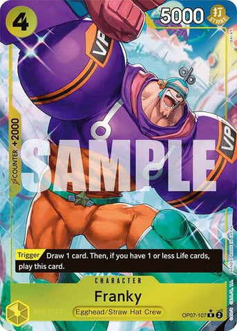 Franky (Parallel) - (OP07-107) - 500 Years in the Future - (Rare)