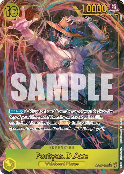 Portgas.D.Ace (Parallel) - (OP07-119) - 500 Years in the Future(Secret Rare)