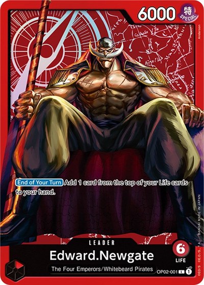 Edward.Newgate (Special Goods Set -Former Four Emperors-) - (OP02-001) - One Piece Promotion Cards - (Leader)